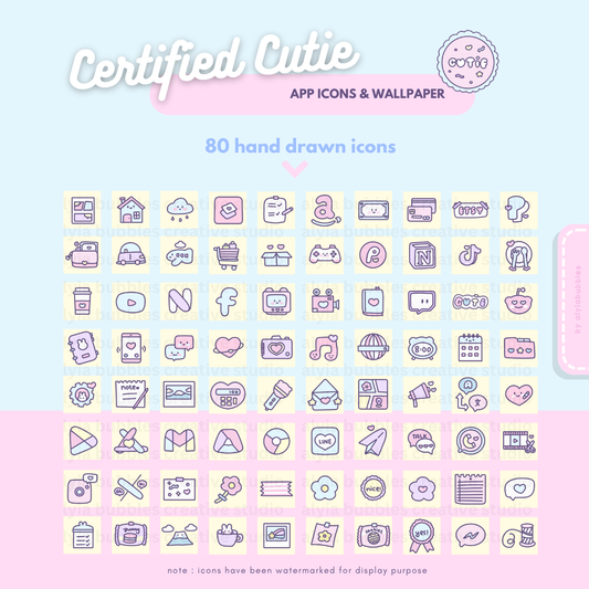Certified Cutie App Icons & Phone Wallpaper