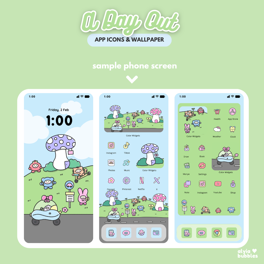 A Day Out App Icons & Phone Wallpaper