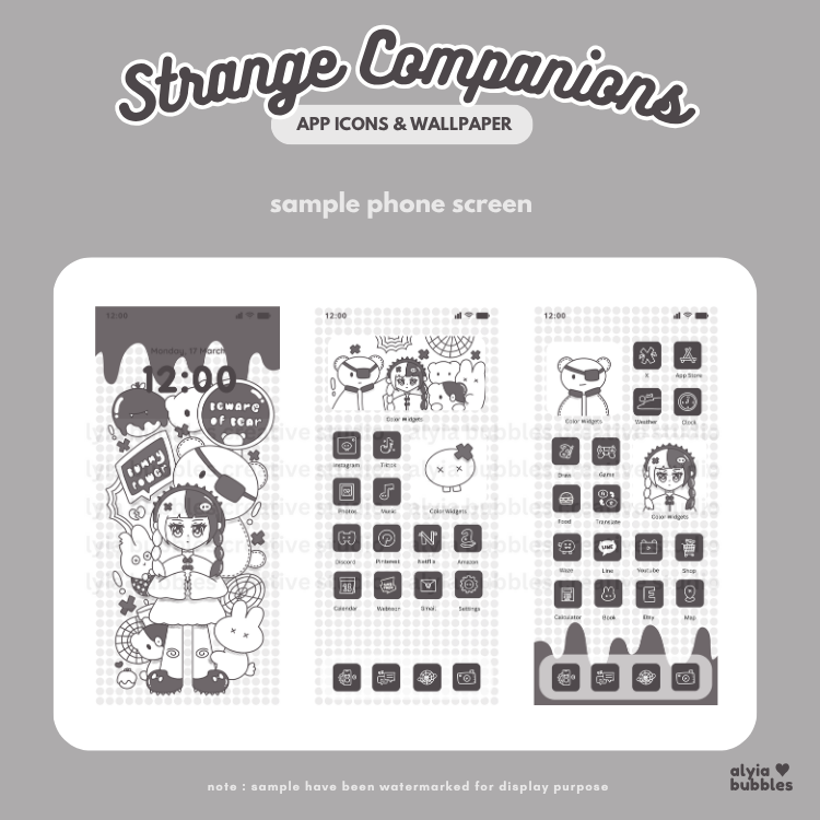 Strange Companion App Icons & Phone Wallpaper
