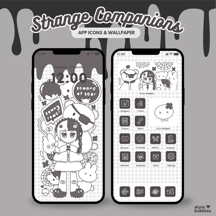 Strange Companion App Icons & Phone Wallpaper