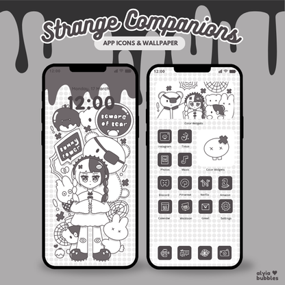 Strange Companion App Icons & Phone Wallpaper