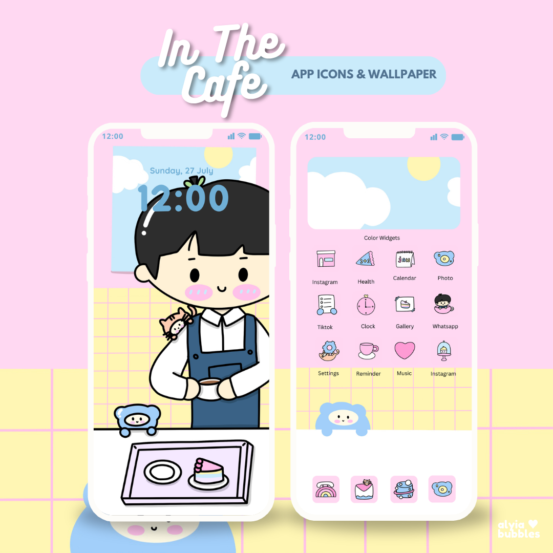 In The Cafe App Icons & Phone Wallpaper