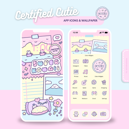 Certified Cutie App Icons & Phone Wallpaper