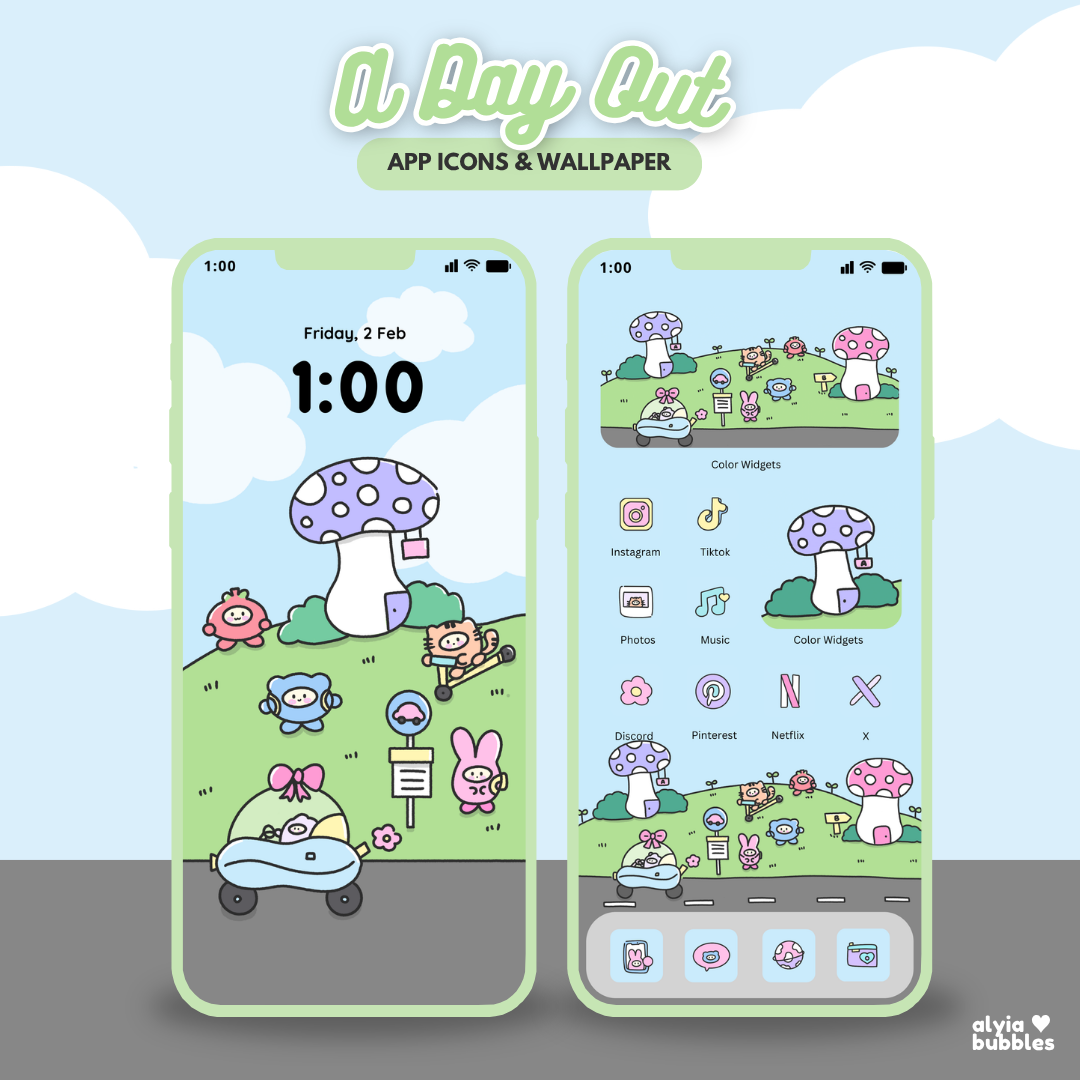A Day Out App Icons & Phone Wallpaper