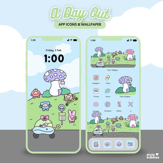 A Day Out App Icons & Phone Wallpaper