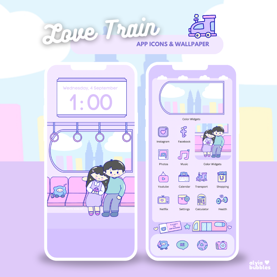 Love Train App Icons & Phone Wallpaper