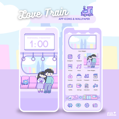 Love Train App Icons & Phone Wallpaper
