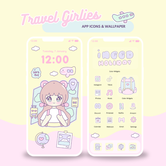Travel Girlies App Icons & Phone Wallpaper