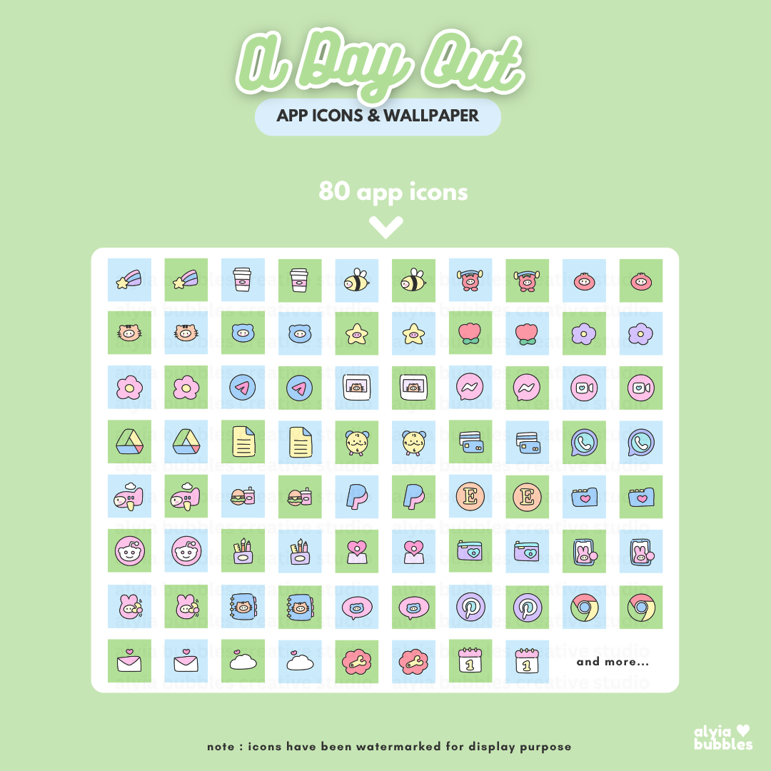 A Day Out App Icons & Phone Wallpaper