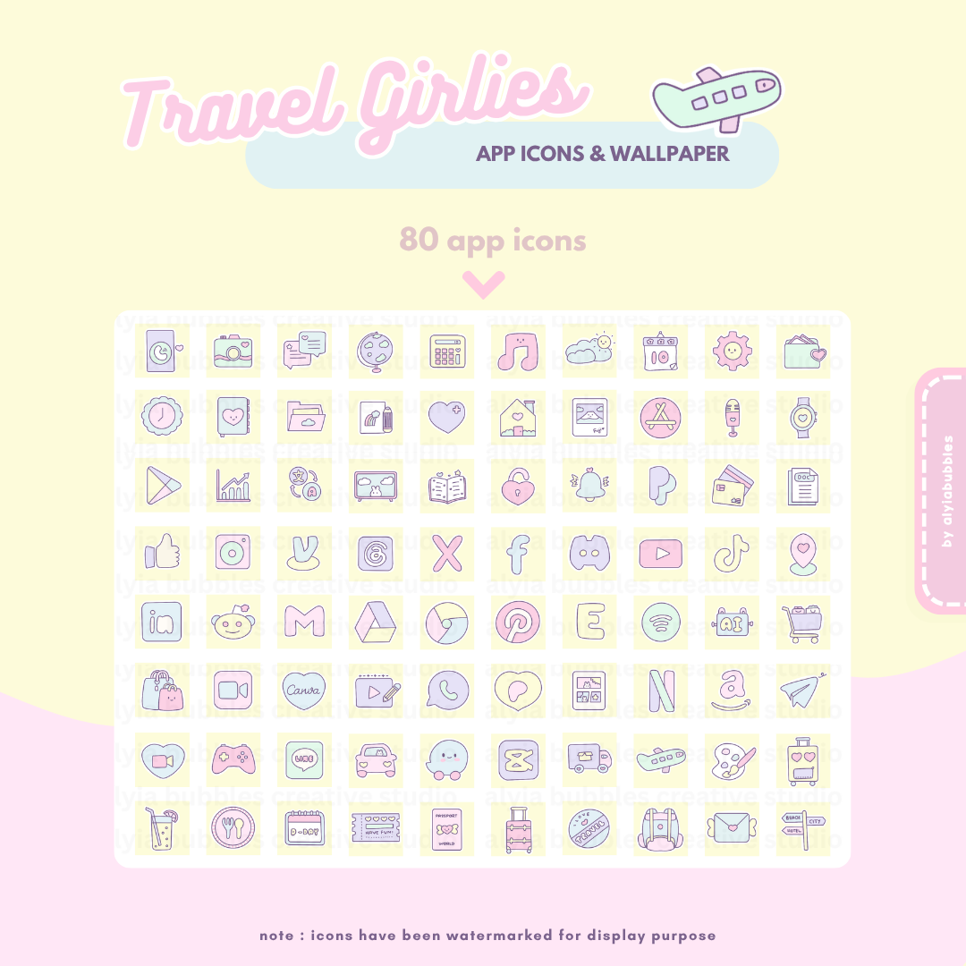 Travel Girlies App Icons & Phone Wallpaper