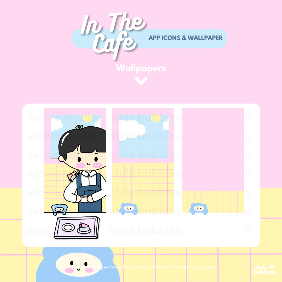 In The Cafe App Icons & Phone Wallpaper