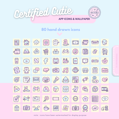 Certified Cutie App Icons & Phone Wallpaper