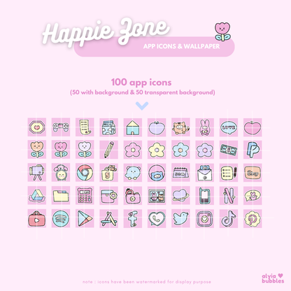 Happie Zone App Icons & Phone Wallpaper