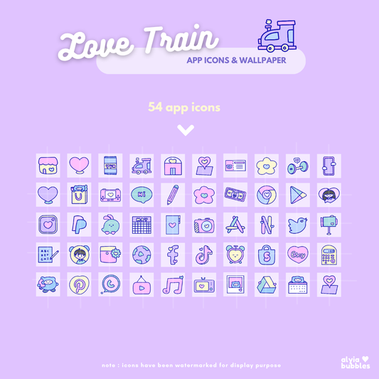 Love Train App Icons & Phone Wallpaper