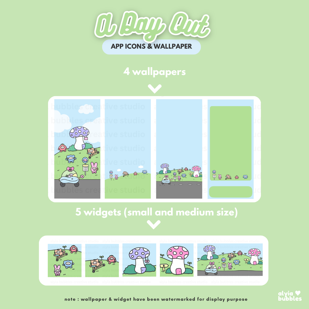 A Day Out App Icons & Phone Wallpaper