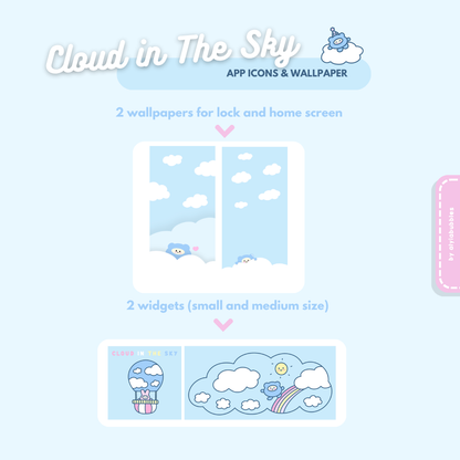 Cloud In The Sky App Icons & Phone Wallpaper