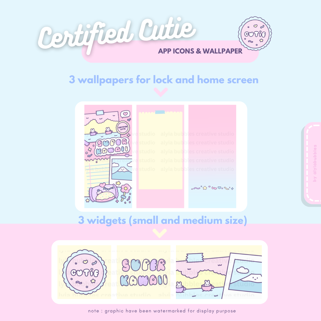 Certified Cutie App Icons & Phone Wallpaper