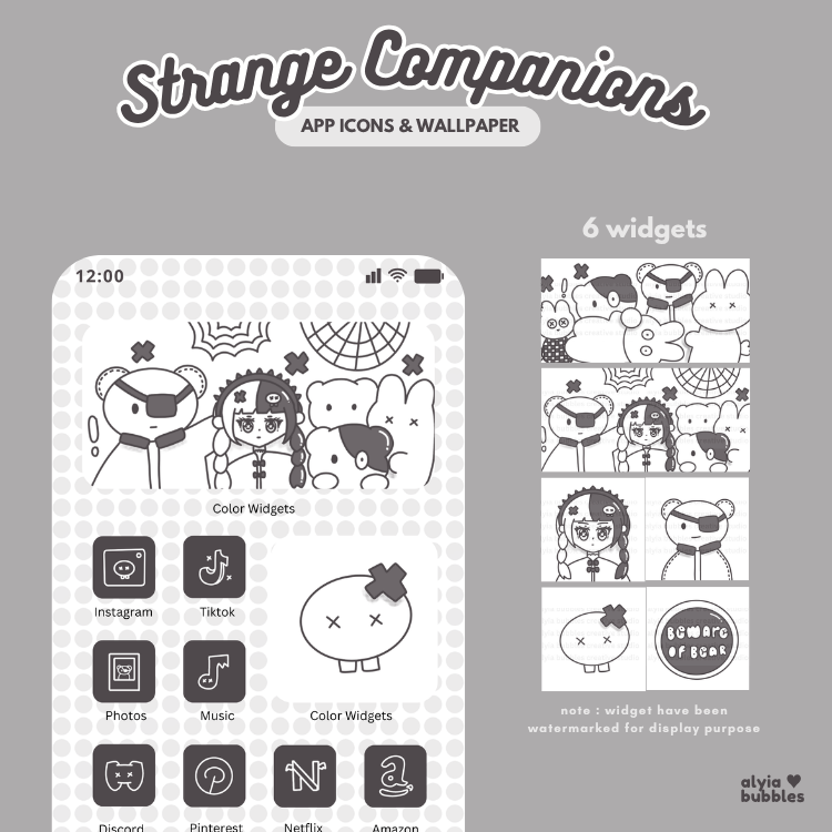 Strange Companion App Icons & Phone Wallpaper