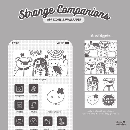 Strange Companion App Icons & Phone Wallpaper