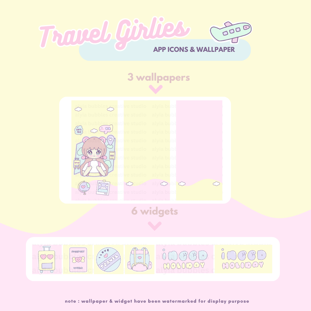 Travel Girlies App Icons & Phone Wallpaper