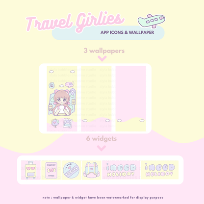 Travel Girlies App Icons & Phone Wallpaper