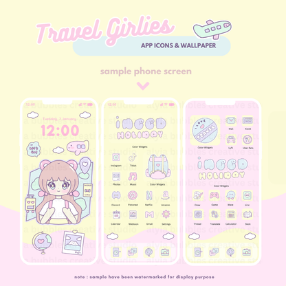 Travel Girlies App Icons & Phone Wallpaper