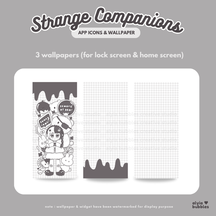 Strange Companion App Icons & Phone Wallpaper