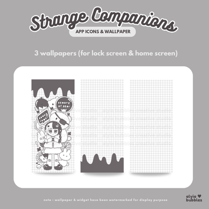 Strange Companion App Icons & Phone Wallpaper