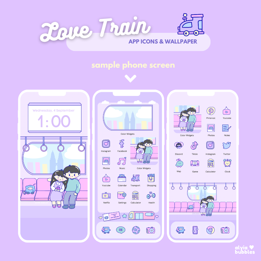 Love Train App Icons & Phone Wallpaper