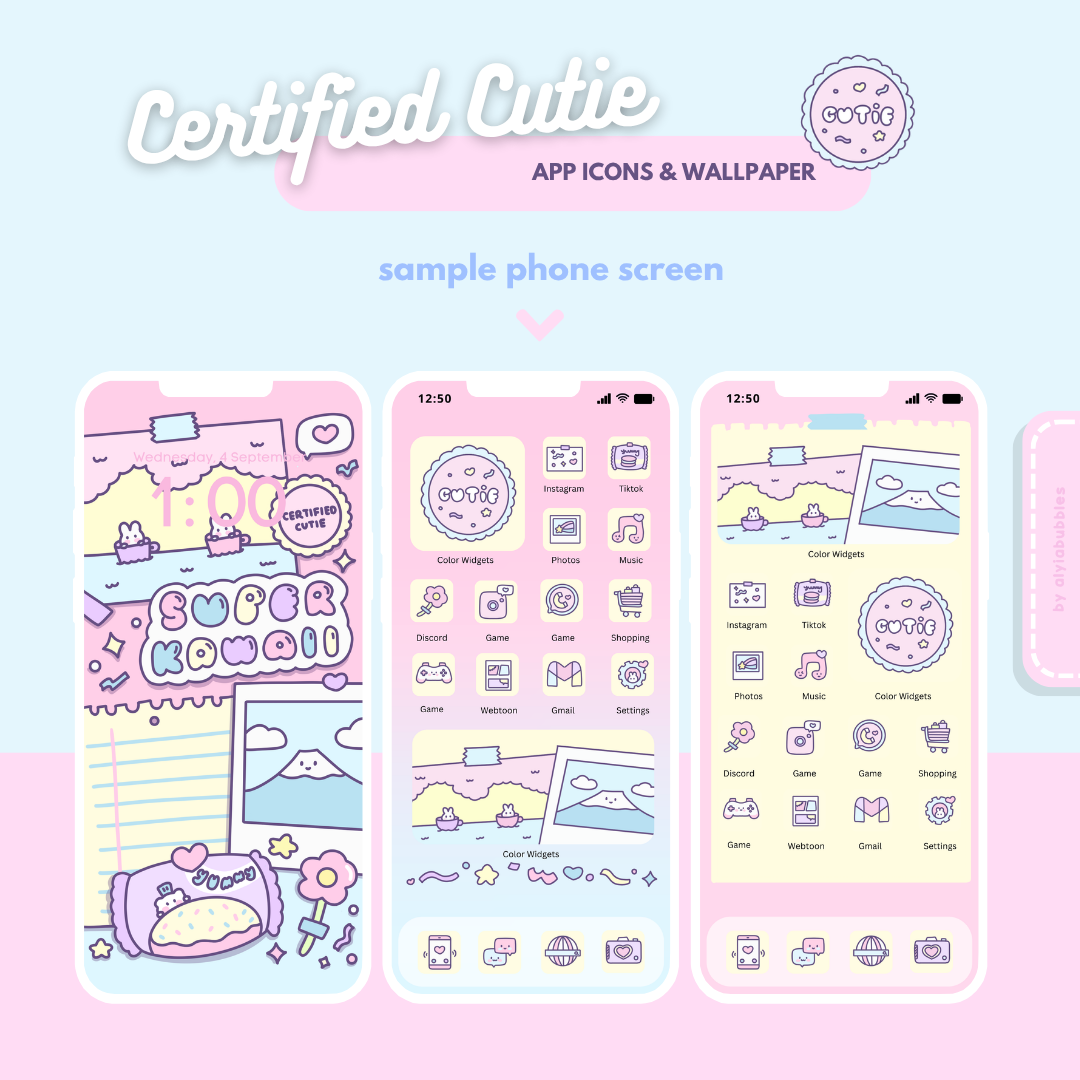 Certified Cutie App Icons & Phone Wallpaper