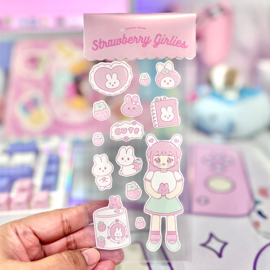 Strawberry Girlies Sticker Sheet