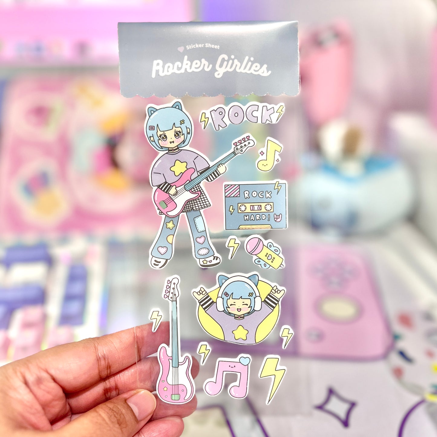 Rocker Girlies Sticker Sheet
