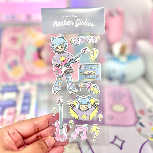Rocker Girlies Sticker Sheet