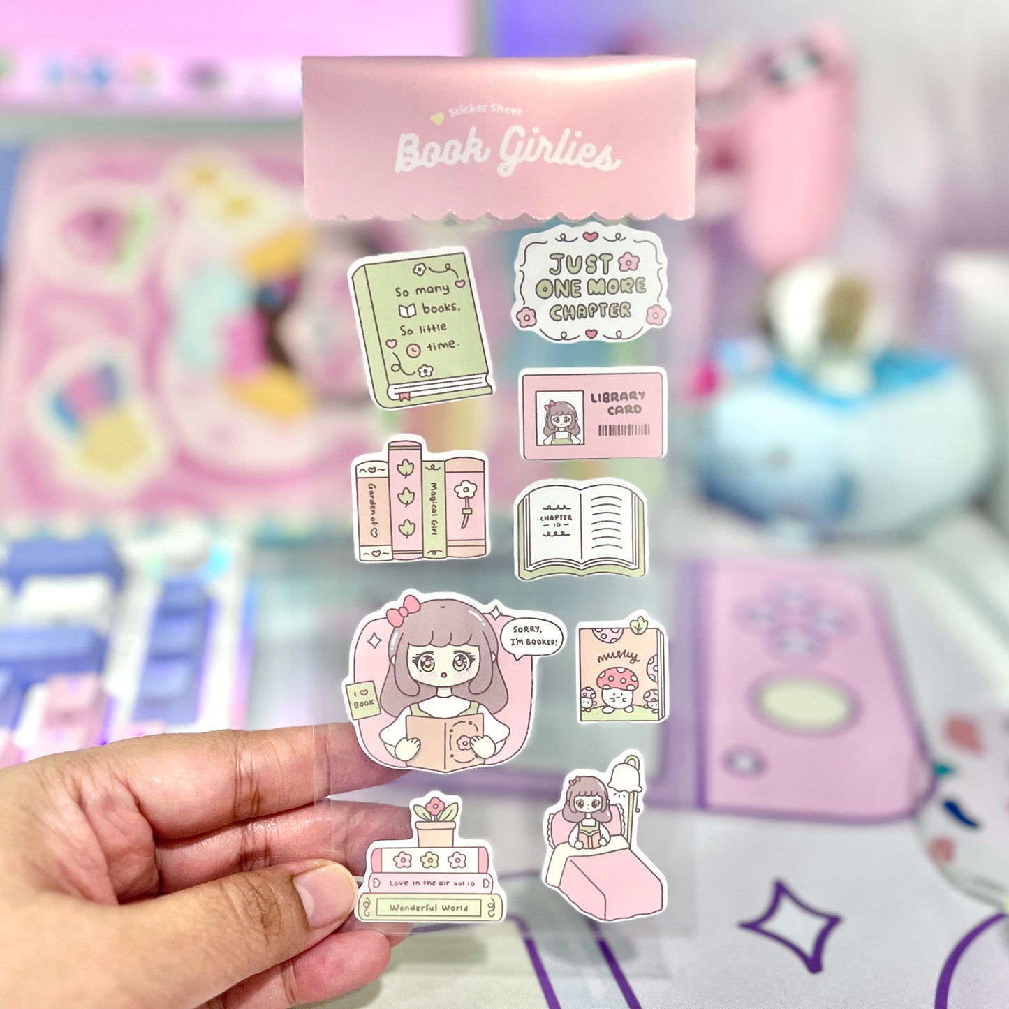 Book Girlies Sticker Sheet